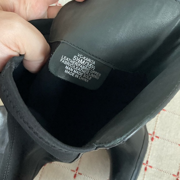 Vince Camuto “Karita” Over The Knee Riding Boots Women's Sz 5.5 Black Leather - Picture 8 of 10